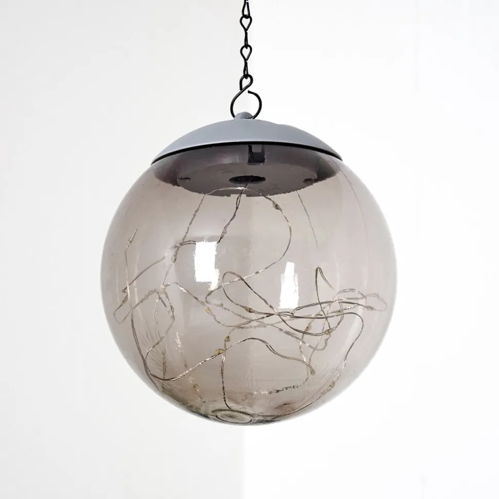 Suspension Pollenca Led Fumee, Noir, 20 Lumieres