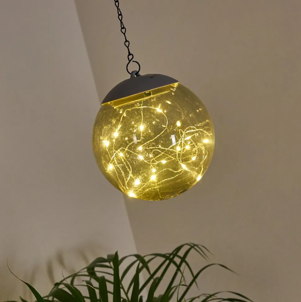 Suspension Pollenca Led Fumee, Noir, 20 Lumieres