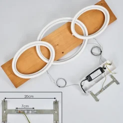 Suspension Pompu Led Ecru, Blanc, 1 Lumiere