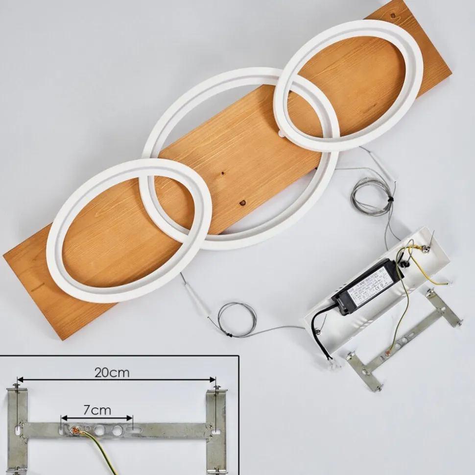 Suspension Pompu Led Ecru, Blanc, 1 Lumiere