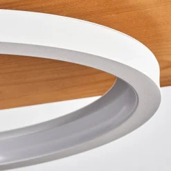 Suspension Pompu Led Ecru, Blanc, 1 Lumiere
