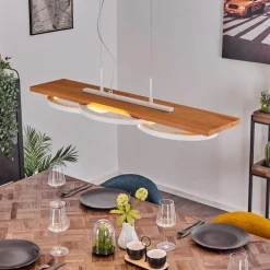 Suspension Pompu Led Ecru, Blanc, 1 Lumiere