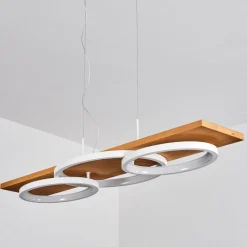 Suspension Pompu Led Ecru, Blanc, 1 Lumiere