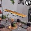 Suspension Pompu Led Ecru, Noir, 1 Lumiere
