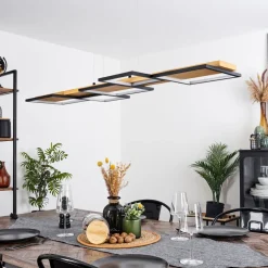 Suspension Pompu Led Ecru, Noir, 1 Lumiere