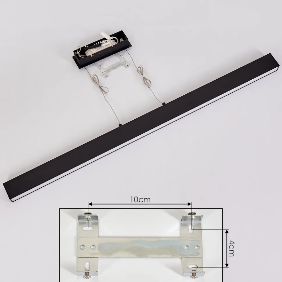 Suspension Poroporo Led Noir, 1 Lumiere