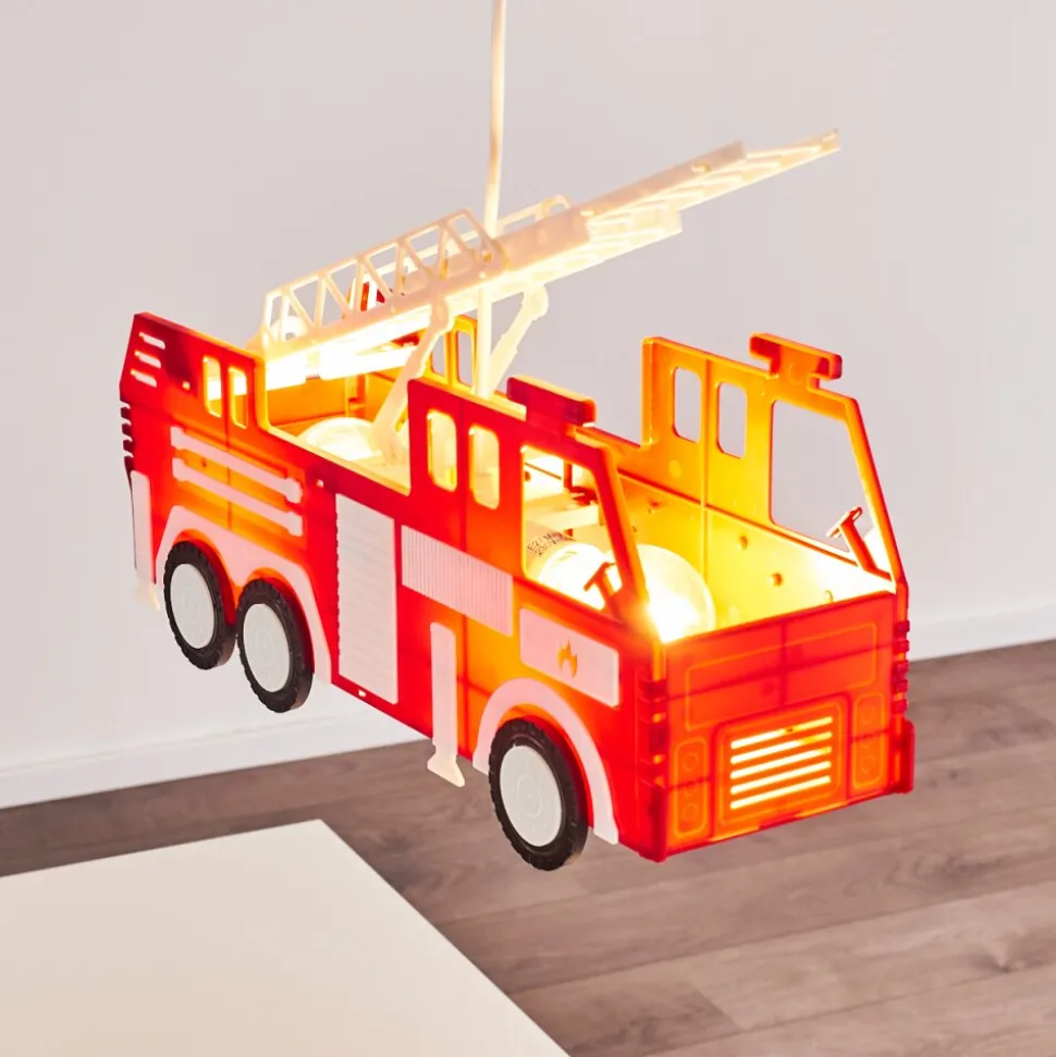 Suspension Praya Rouge, 2 Lumieres