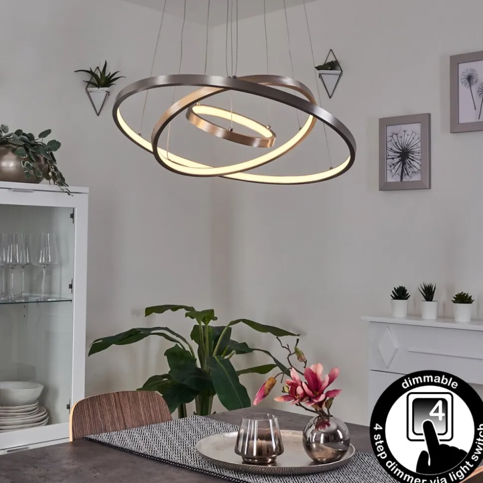 Suspension Preci Led Nickel Mat, 1 Lumiere