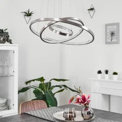 Suspension Preci Led Nickel Mat, 1 Lumiere