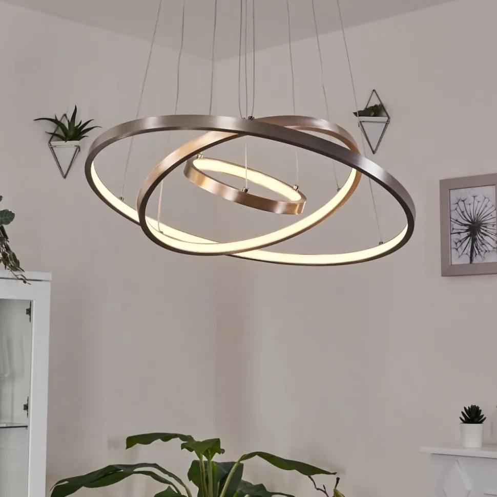 Suspension Preci Led Nickel Mat, 1 Lumiere