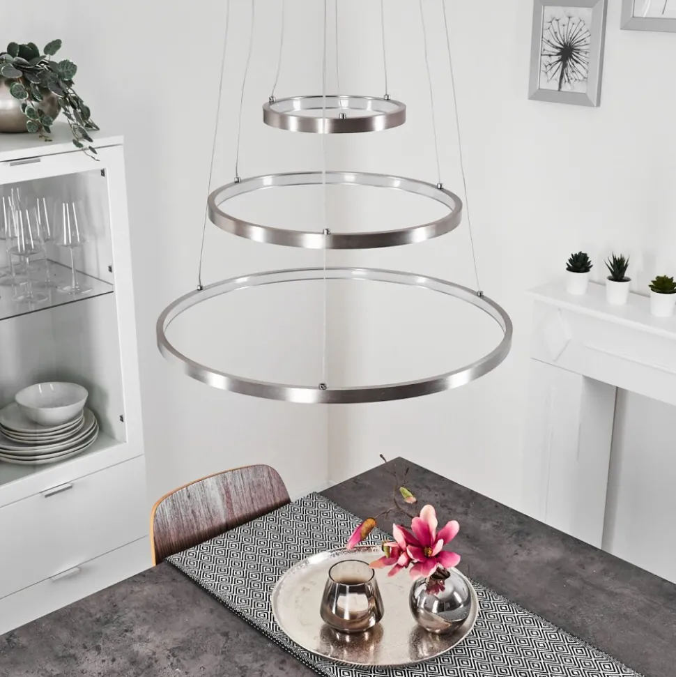 Suspension Preci Led Nickel Mat, 1 Lumiere