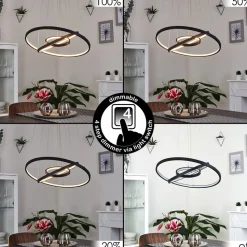Suspension Preci Led Noir, 1 Lumiere