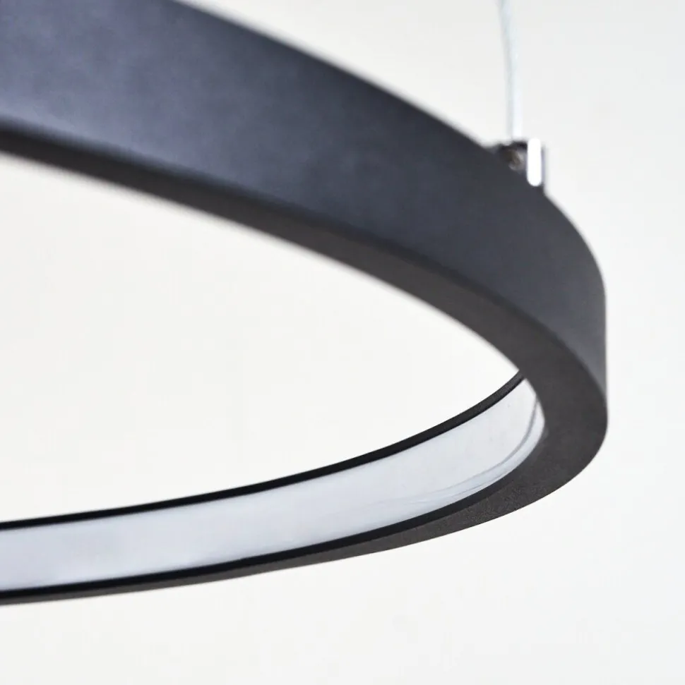 Suspension Preci Led Noir, 1 Lumiere