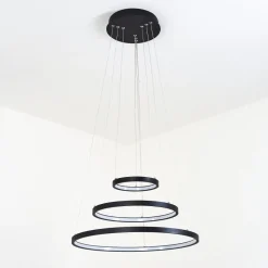 Suspension Preci Led Noir, 1 Lumiere