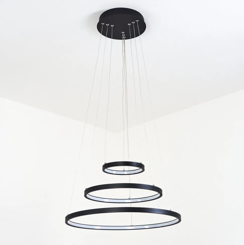 Suspension Preci Led Noir, 1 Lumiere