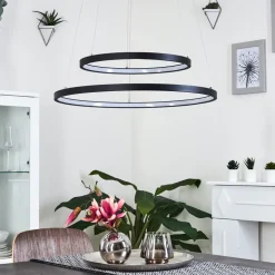 Suspension Preci Led Noir, 1 Lumiere