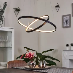 Suspension Preci Led Noir, 1 Lumiere