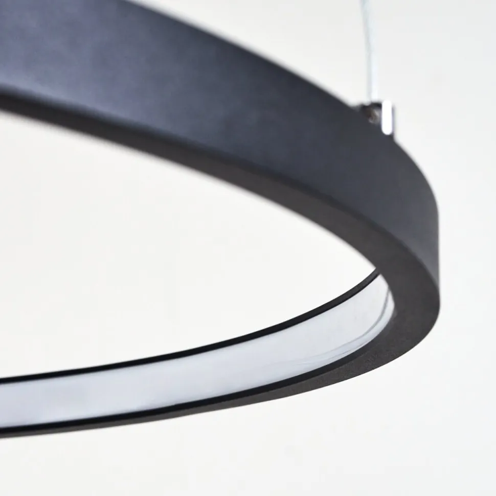 Suspension Preci Led Noir, 1 Lumiere
