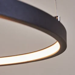 Suspension Preci Led Noir, 1 Lumiere