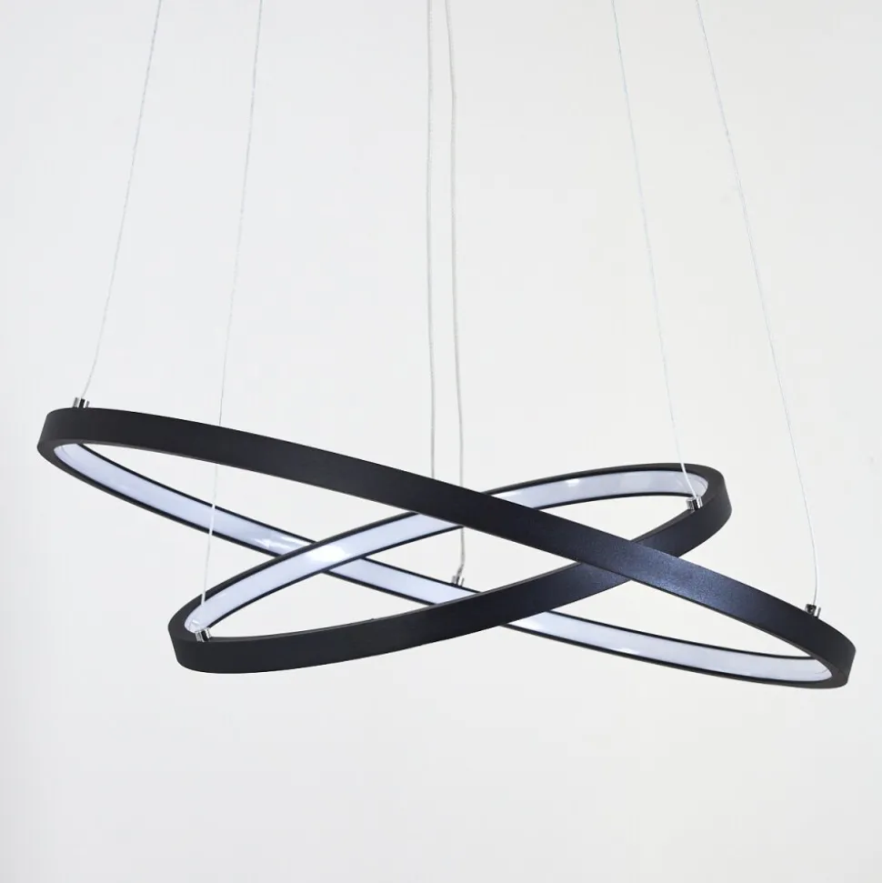 Suspension Preci Led Noir, 1 Lumiere