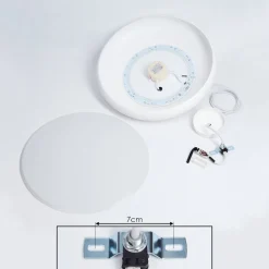 Suspension Rhone Led Blanc, 1 Lumiere, Changeur De Couleurs