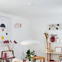 Suspension Rhone Led Blanc, 1 Lumiere, Changeur De Couleurs