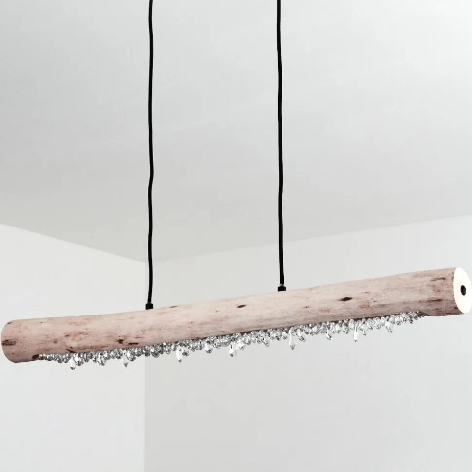 Suspension Rodeche Led Noir, 2 Lumieres