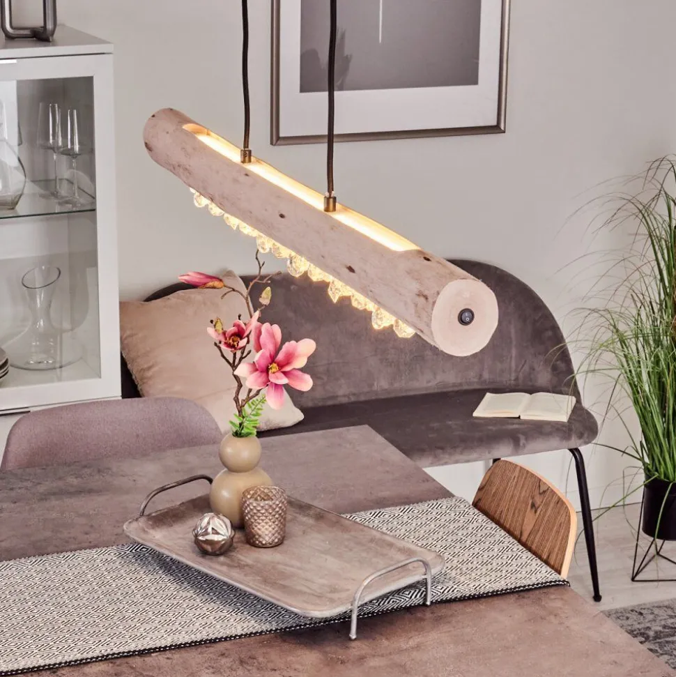 Suspension Rodeche Led Noir, 2 Lumieres