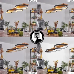 Suspension Rodekro Led Noir, 1 Lumiere