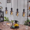 Suspension Sambour Noir, 4 Lumieres