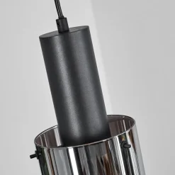 Suspension Sambour Noir, 4 Lumieres