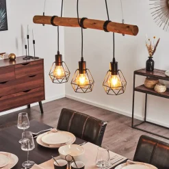 Suspension Seegaard Brun, 3 Lumieres