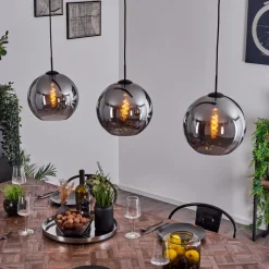 Suspension Semrong Noir, 3 Lumieres