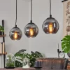 Suspension Sernf Noir, 3 Lumieres