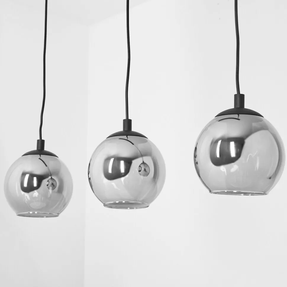 Suspension Sernf Noir, 3 Lumieres