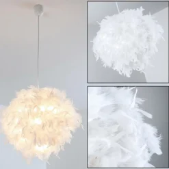 Suspension Skaulo Blanc, 1 Lumiere