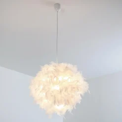 Suspension Skaulo Blanc, 1 Lumiere