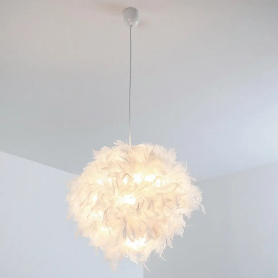 Suspension Skaulo Blanc, 1 Lumiere