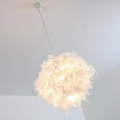 Suspension Skaulo Blanc, 1 Lumiere