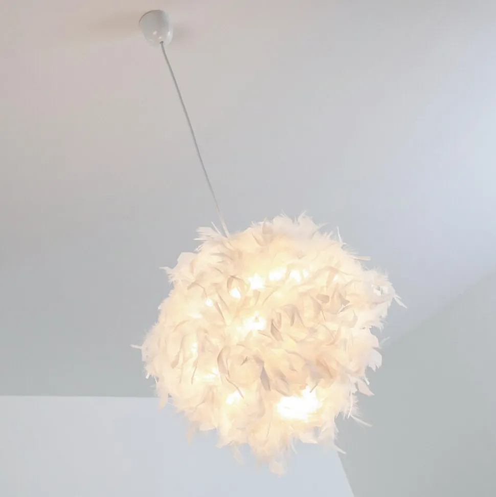 Suspension Skaulo Blanc, 1 Lumiere