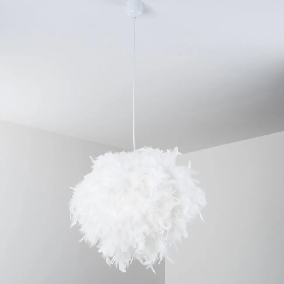 Suspension Skaulo Blanc, 1 Lumiere