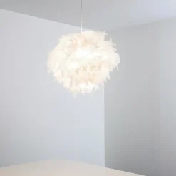 Suspension Skaulo Blanc, 1 Lumiere