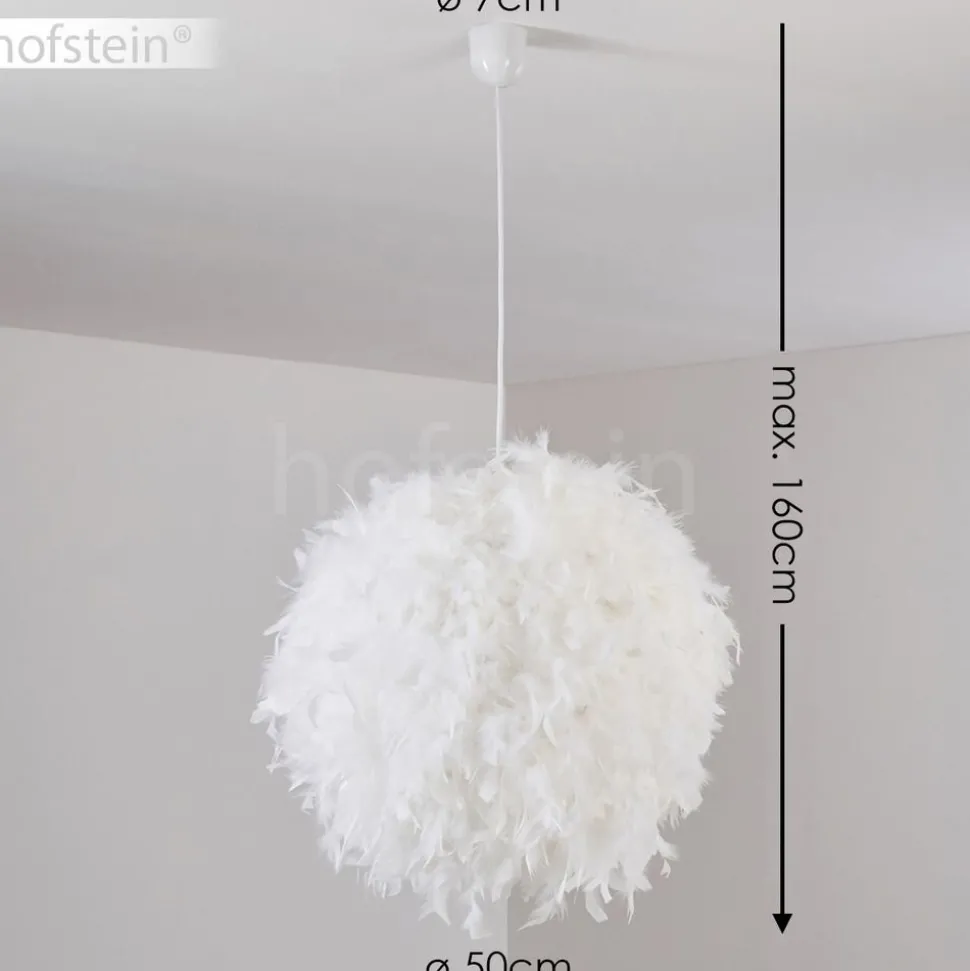 Suspension Skaulo Blanc, 1 Lumiere
