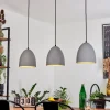 Suspension Stettler Noir, 3 Lumieres