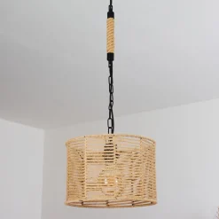 Suspension Sulzano Brun, Noir, 1 Lumiere