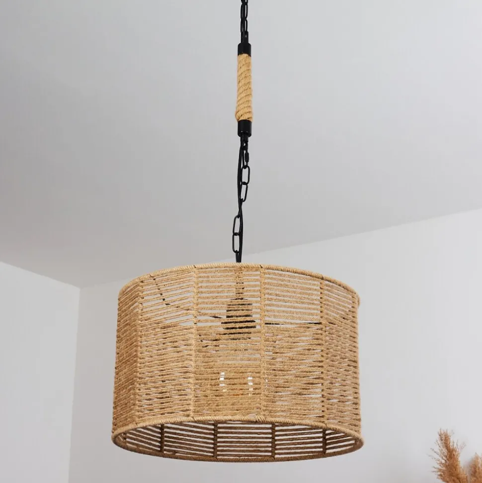Suspension Sulzano Brun, Noir, 1 Lumiere