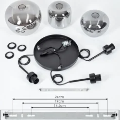 Suspension Talok Fume, 3 Lumieres