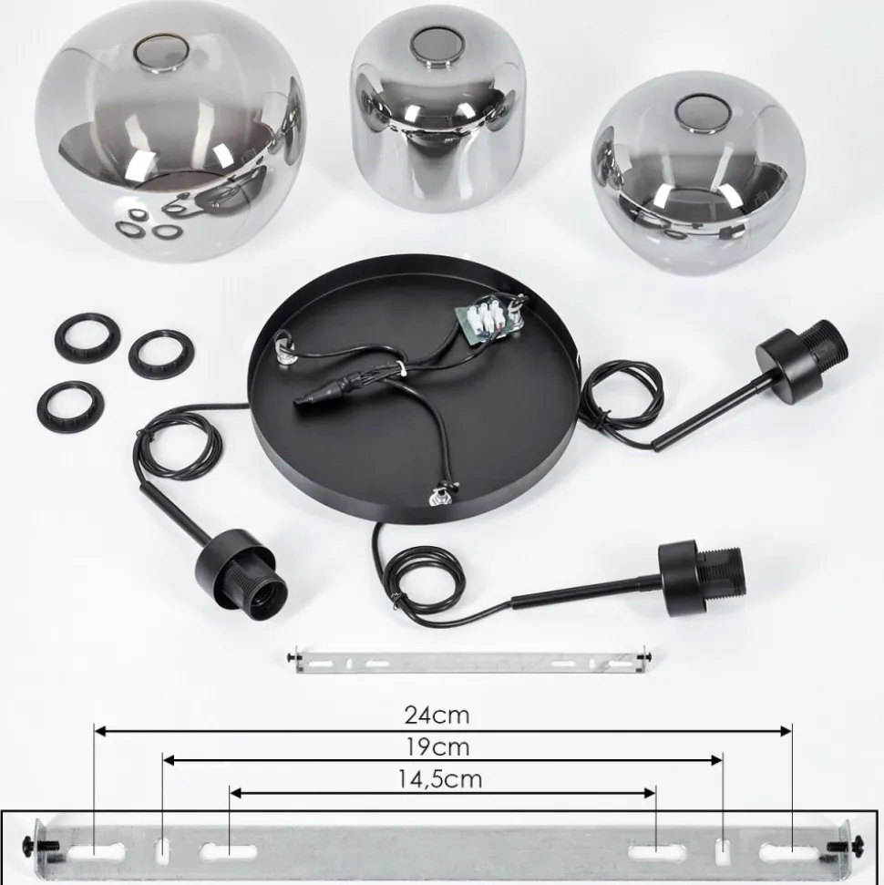 Suspension Talok Fume, 3 Lumieres