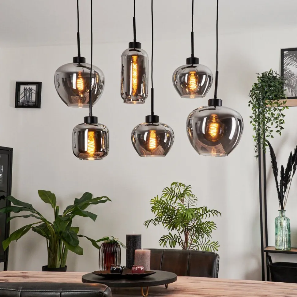 Suspension Talok Fume, 6 Lumieres