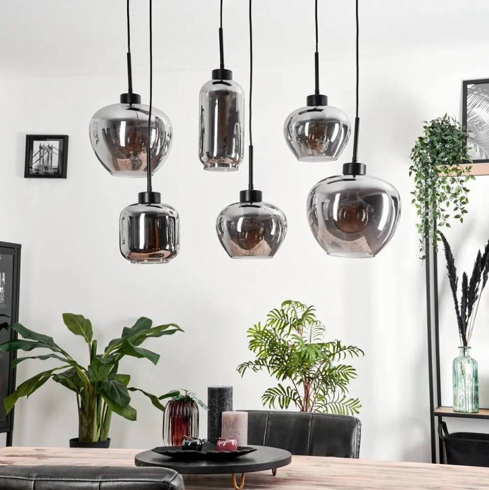 Suspension Talok Fume, 6 Lumieres